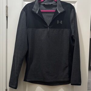 Under Armour Black and Gray Performance Pullover